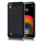 Wholesale LG X Power K6P K210 (2016) LS755 Armor Hybrid Case (Black)